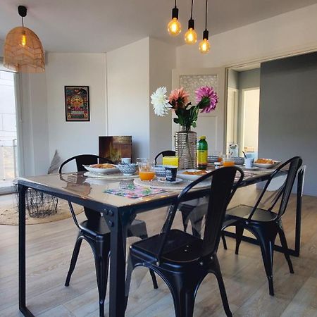 Le Clemenceau Appart-Calais Nord-Balcon-Plage Luaran gambar