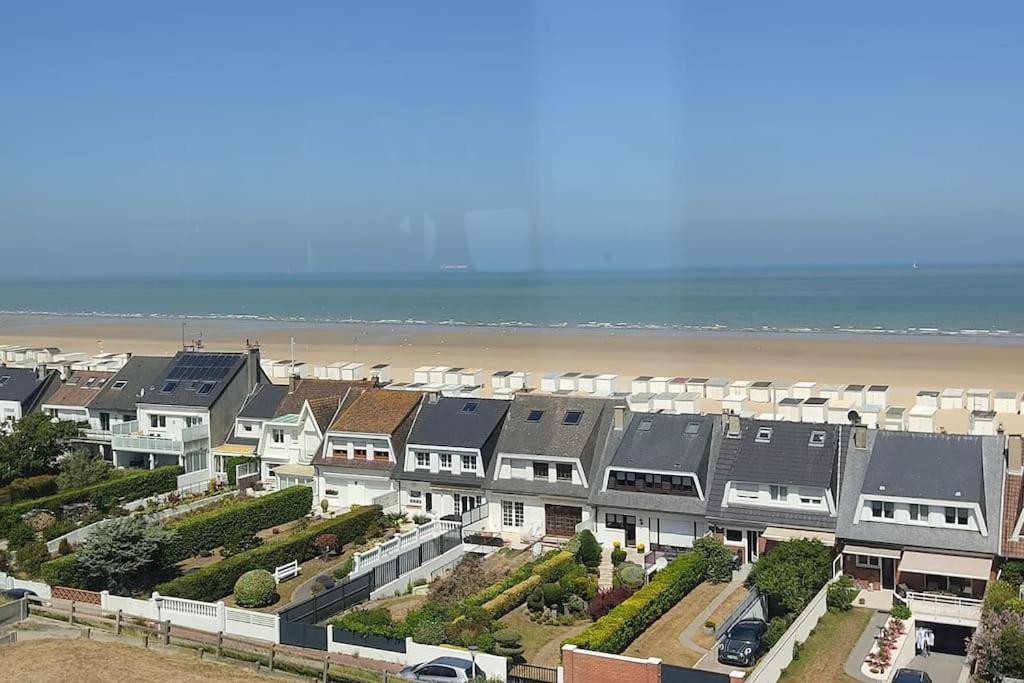 Le Clemenceau Appart-Calais Nord-Balcon-Plage Luaran gambar