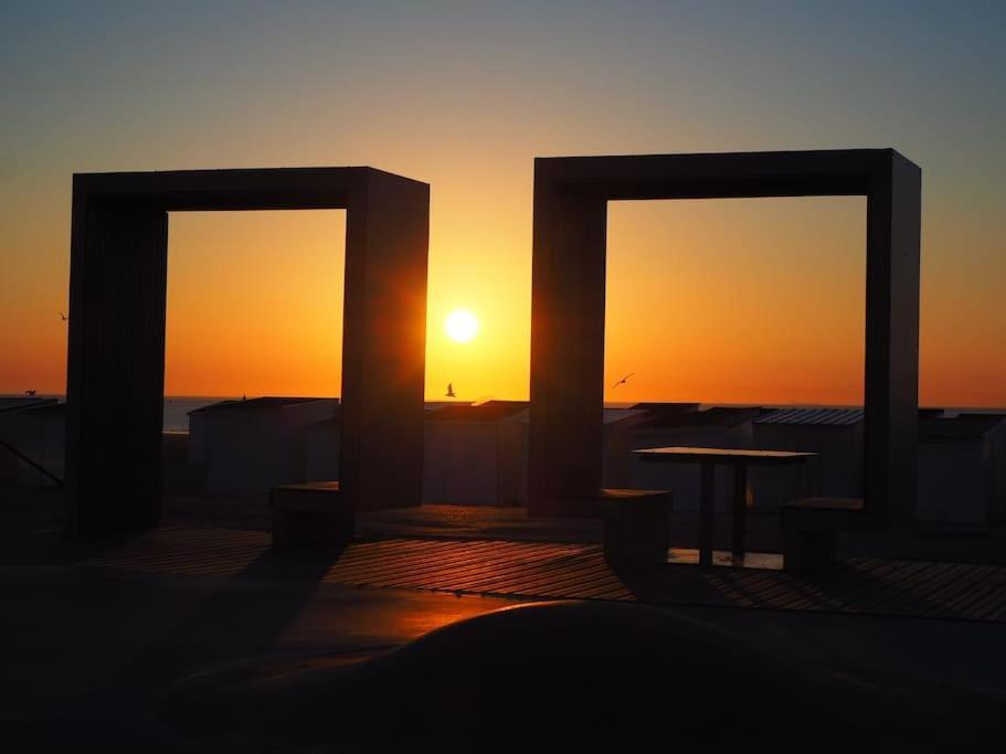 Le Clemenceau Appart-Calais Nord-Balcon-Plage Luaran gambar