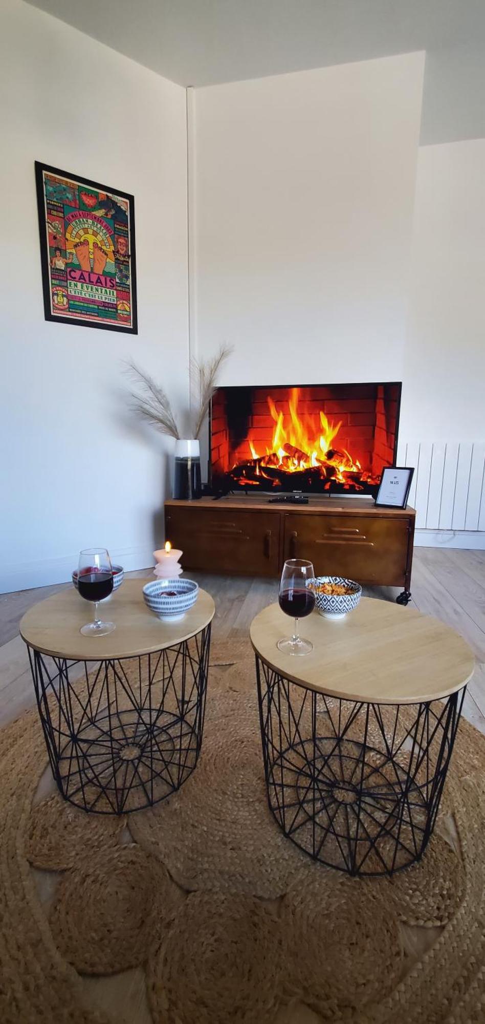 Le Clemenceau Appart-Calais Nord-Balcon-Plage Luaran gambar