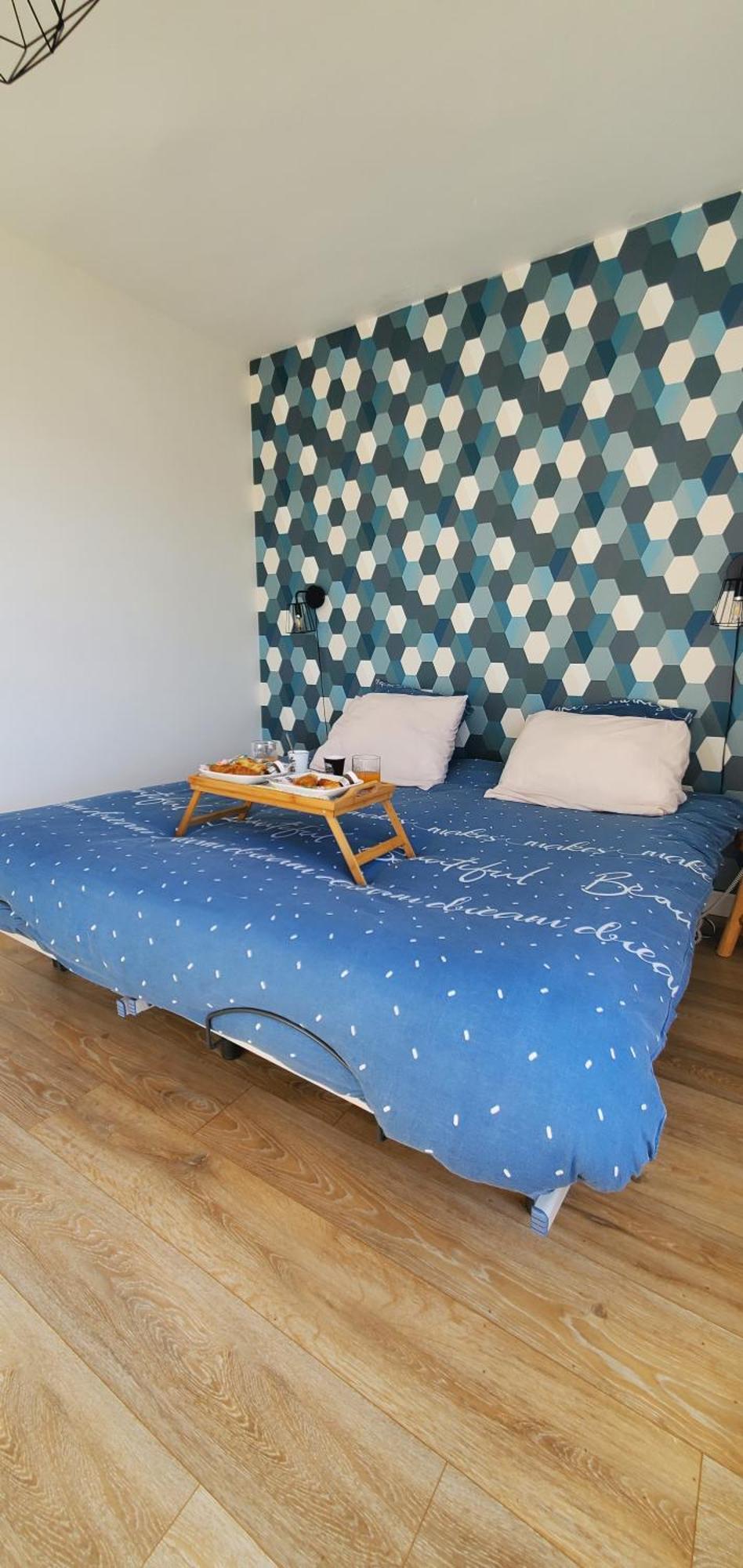 Le Clemenceau Appart-Calais Nord-Balcon-Plage Luaran gambar