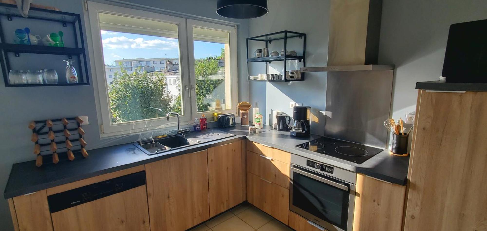 Le Clemenceau Appart-Calais Nord-Balcon-Plage Luaran gambar